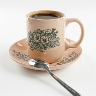 9.8OZ+-ASOGA TALL CUPS & SAUCERS 4+4