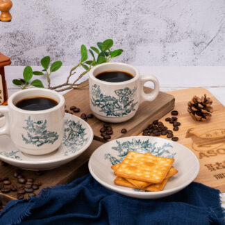 6.8OZ+ Coffee cup and saucer- 6+6